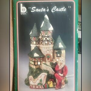 Vintage 1987 “Santa's Castle” By Brinns-Holiday Christmas Village Display